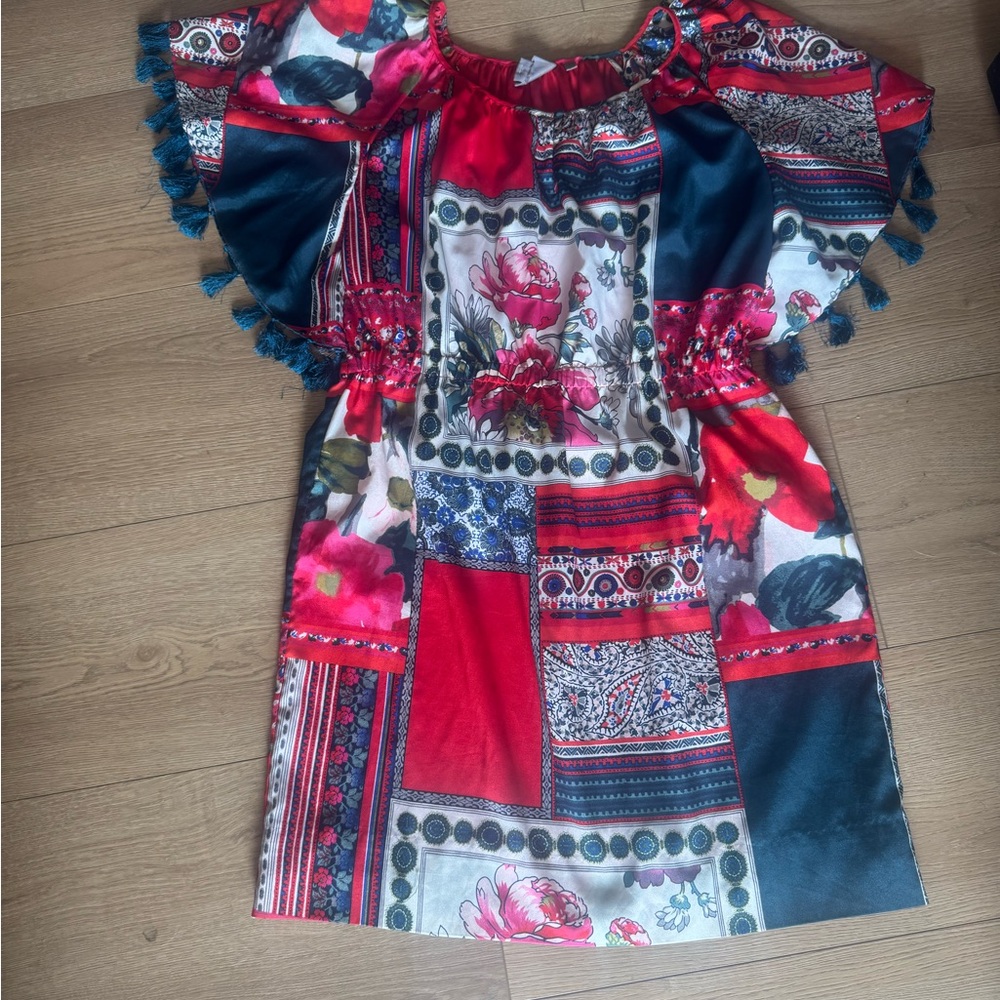 Floral Patchwork Midi Dress from Anthropologie